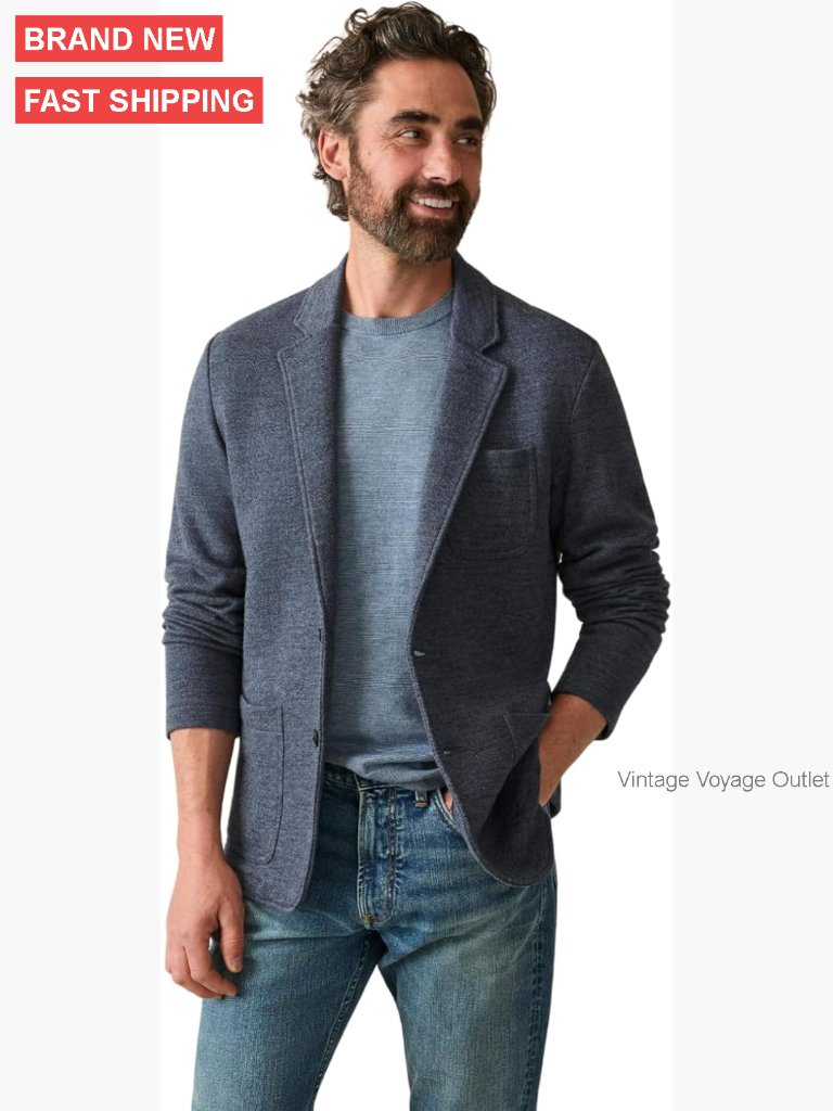 Soft Stretch Knit Blazer Slim Fit Comfortable Sport Coat